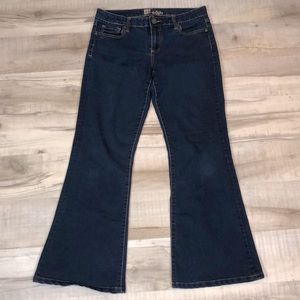 Kut From the Kloth denim jeans flare hem size dark wash size 14